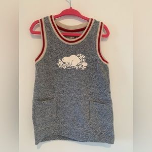 Roots salt and pepper cabin dress. Size 18-24 months.
